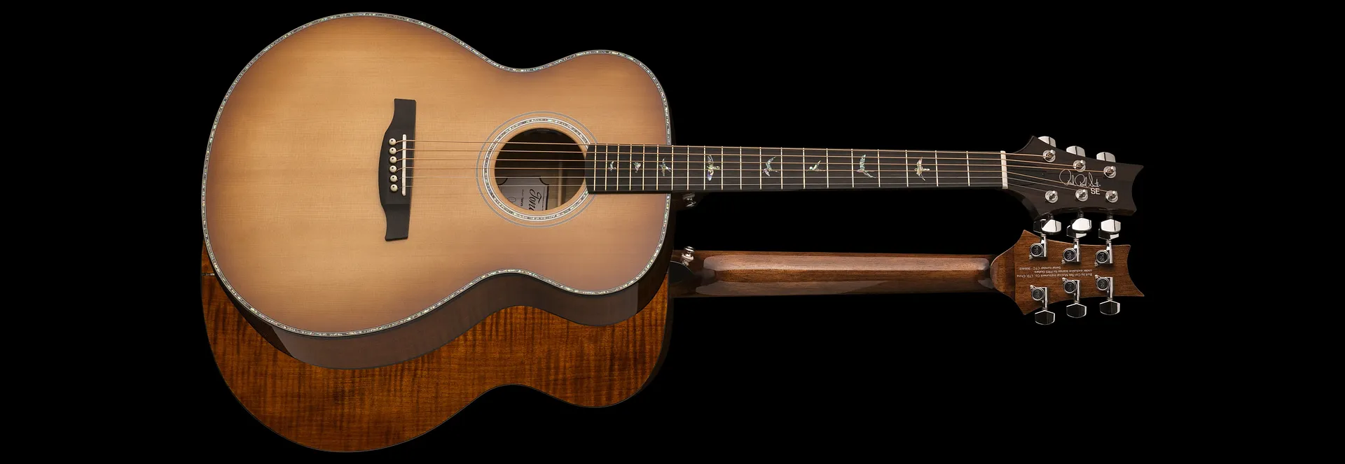 PRS SE T50E Acoustic Guitar Vintage Sunburst + PRS Case T50 VS